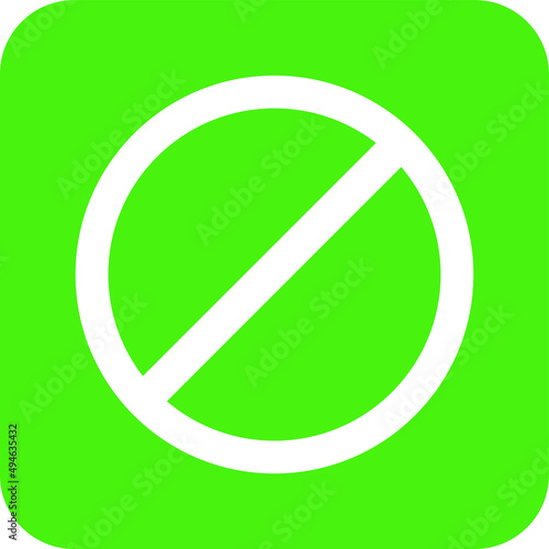 No stopping Vector Icon Design Illustration