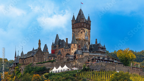 Cochem, Mosel, Reichsburg, Rheinland Pfalz, Deutschland < english> .Cochem, Reichsburg, Rhineland Palatinate, Germany.