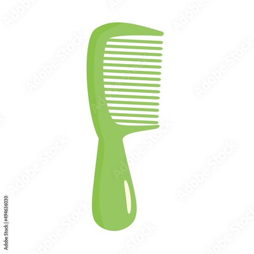Plastic comb Cartoon vector illustration on white background