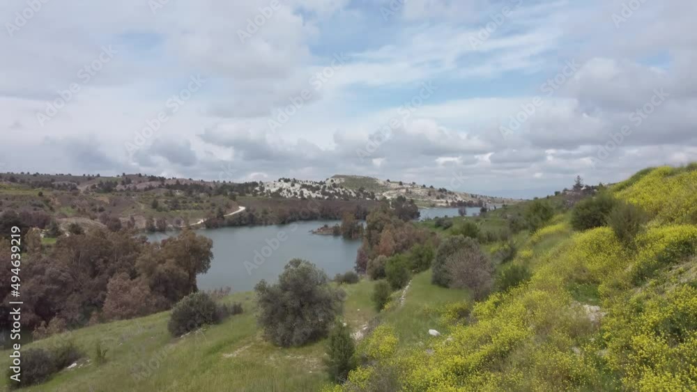 Lake in Nicosia in Cyprus. Riverland. Lake in Nicosia in Cyprus. Riverland.
