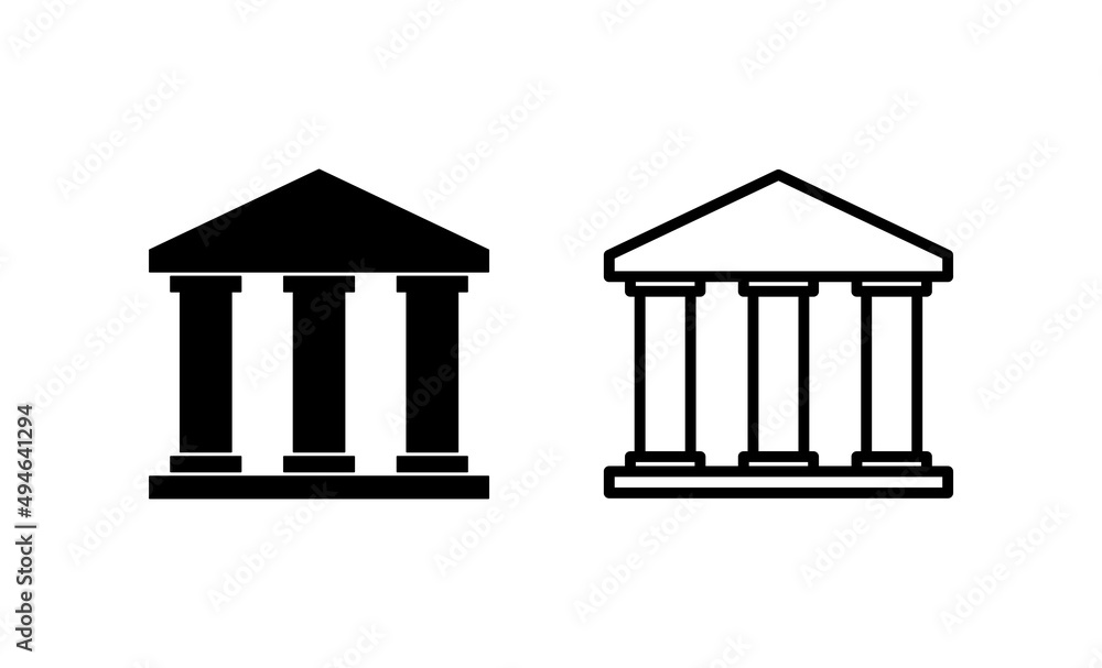 Bank icon vector. Bank sign and symbol, museum, university Bank icon vector. Bank sign and symbol, museum, university