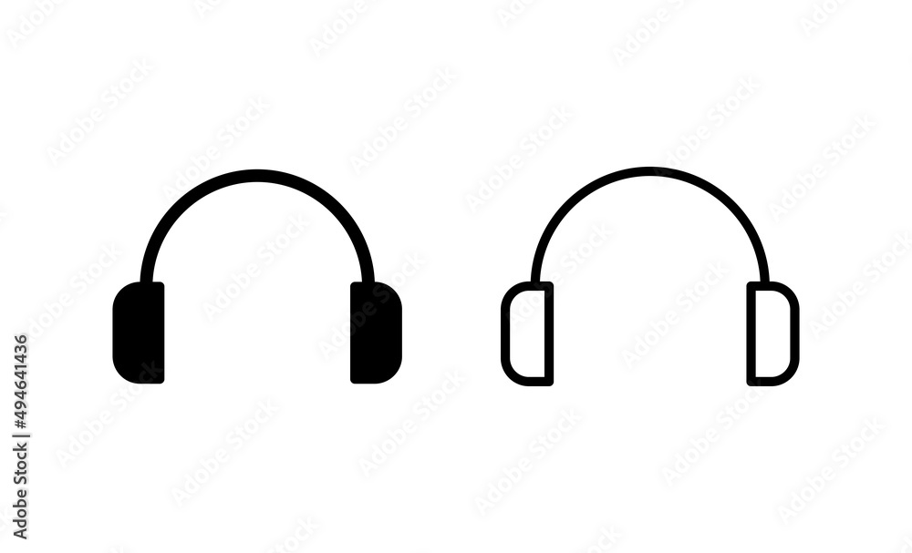 Headphone icon vector. Headvector sign and symbol Headphone icon vector. Headvector sign and symbol