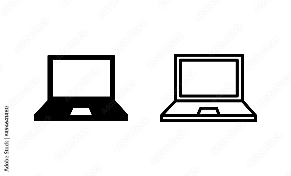 Laptop icon vector. computer sign and symbol Laptop icon vector. computer sign and symbol