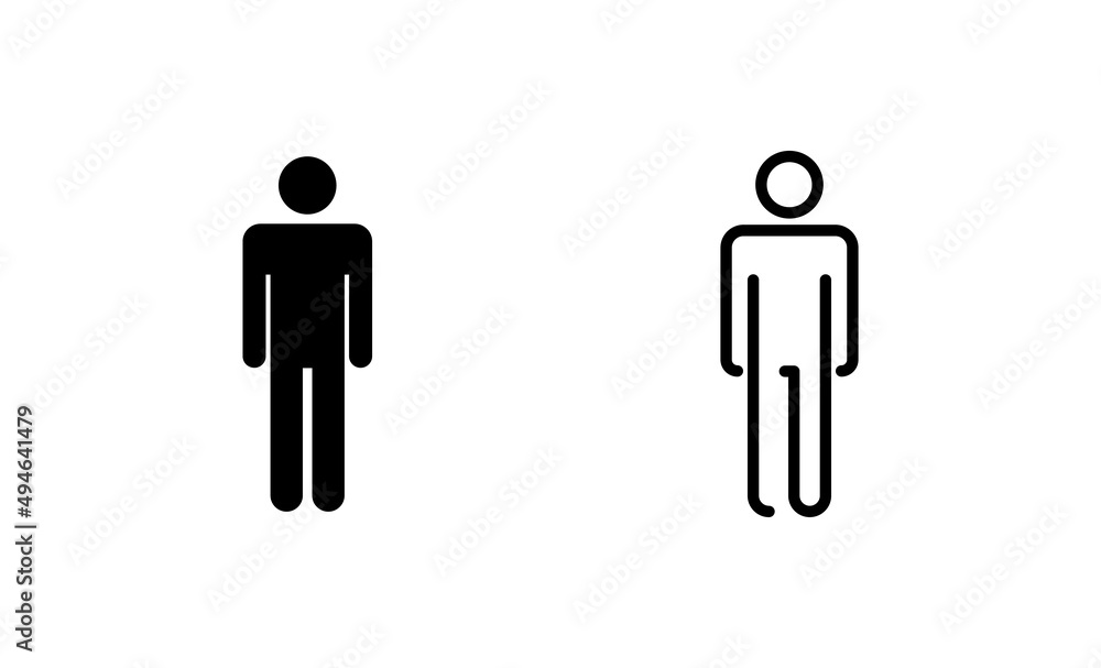 Man icon vector. male sign and symbol. human symbol
