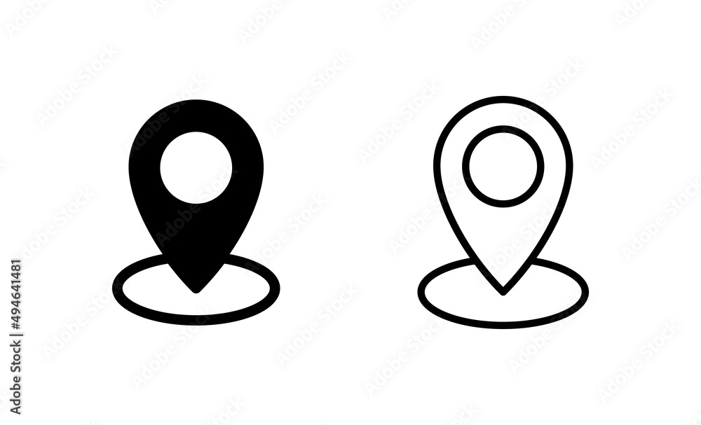 Maps and pin icon vector. location sign and symbol. geo locate, pointer icon. Maps and pin icon vector. location sign and symbol. geo locate, pointer icon.