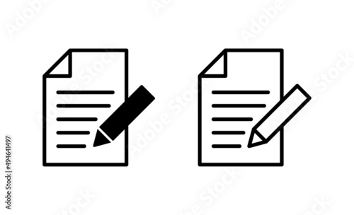 Note icon vector. notepad sign and symbol