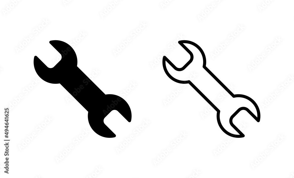Wrench icon vector. repair icon. tools sign and symbol Wrench icon vector. repair icon. tools sign and symbol