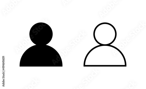 User icon vector. person sign and symbol. people icon.