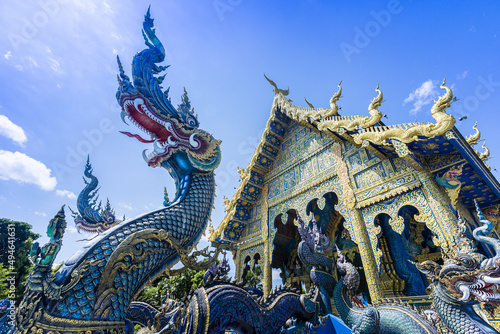Wat Rong Suea Ten, Blue Temple, Chiang Rai, Thailand