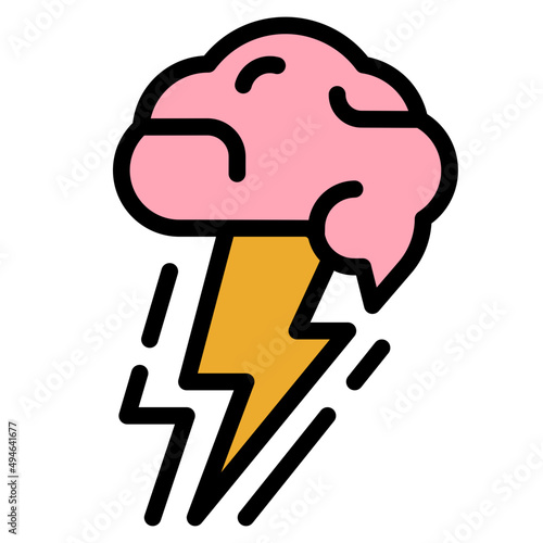 brainstorm line icon
