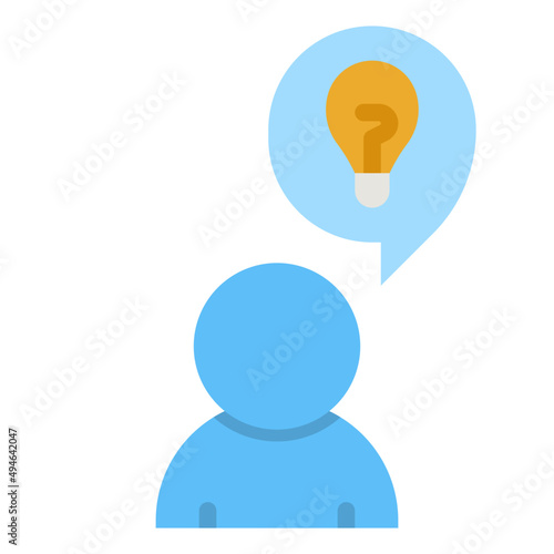advice flat icon