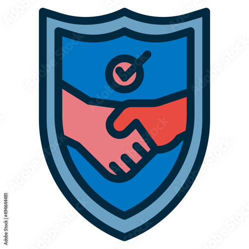 trust two tone icon