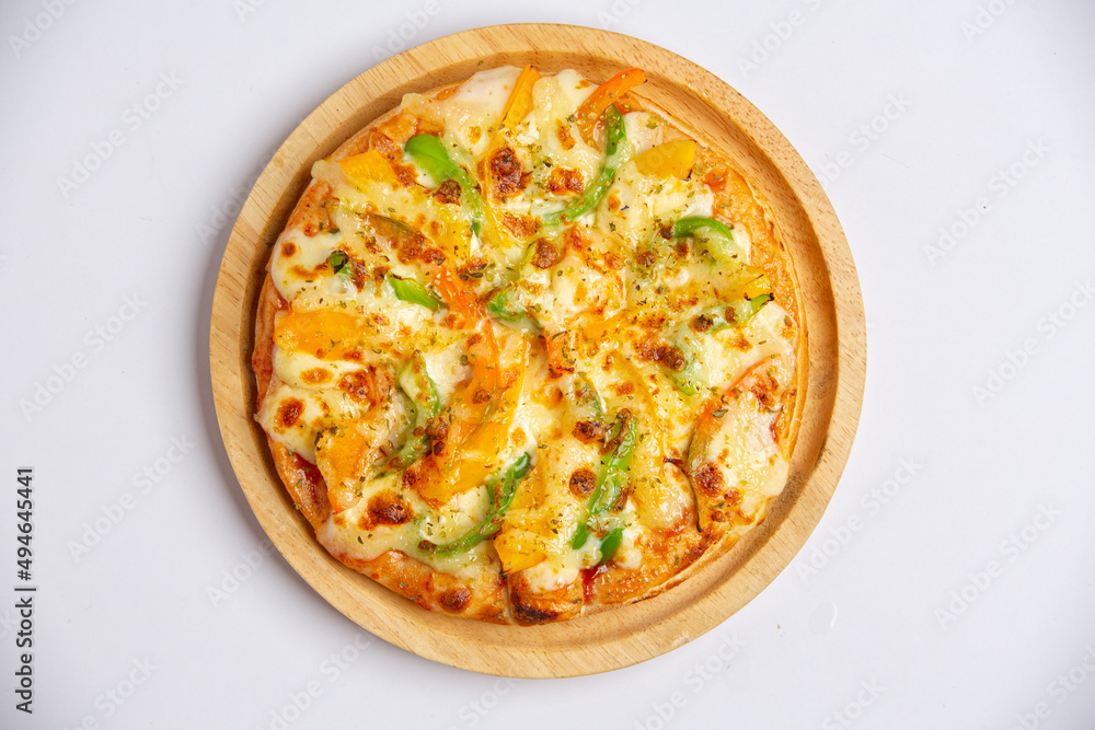 A variety of delicious pizzas are ready to eat. A variety of delicious pizzas are ready to eat.