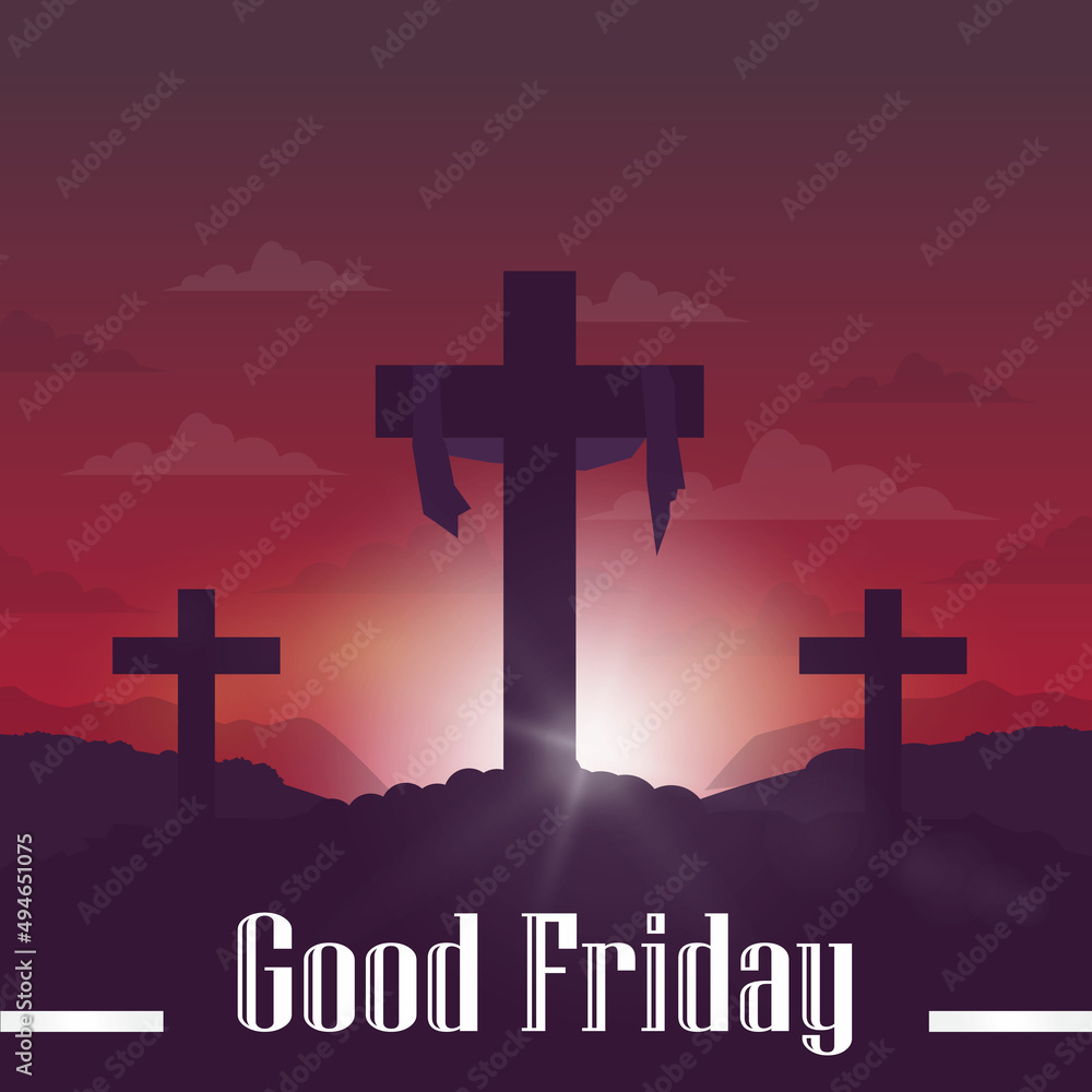 Good Friday Design with backlight effect