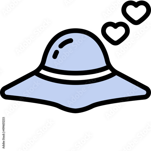 hat one color icon