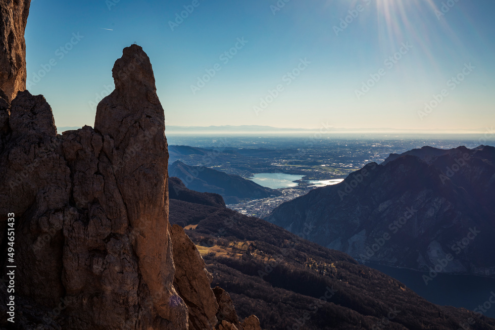 Obraz premium sunset over the mountains