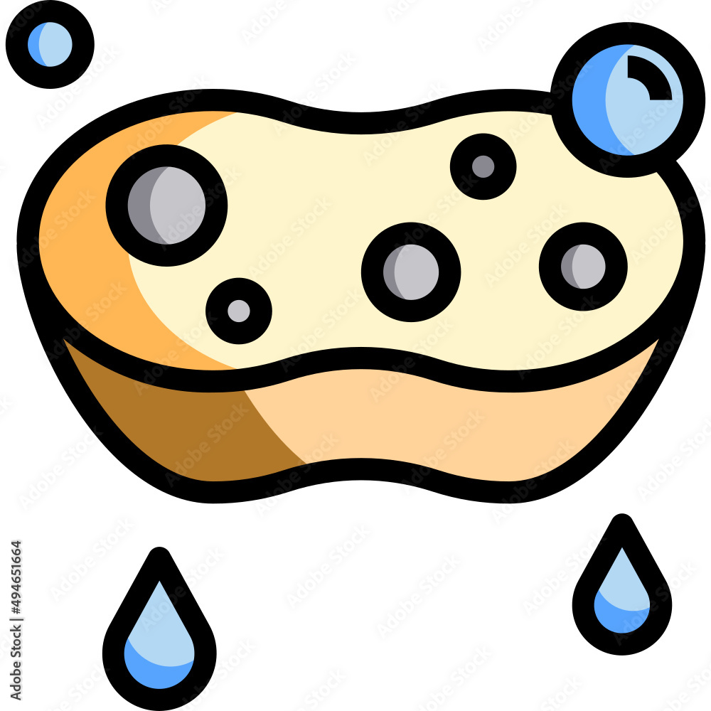 Cleaning sponge icon Cleaning sponge icon