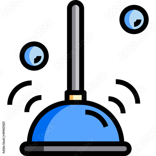 Toilet plunger icon