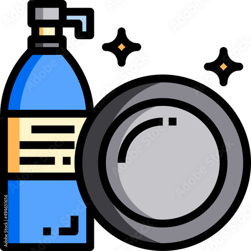 Washing dish icon