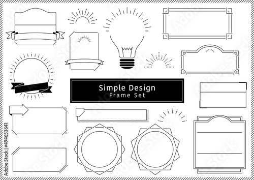Simple Design Frame Set