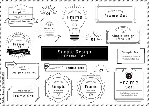 Simple Design Frame Set