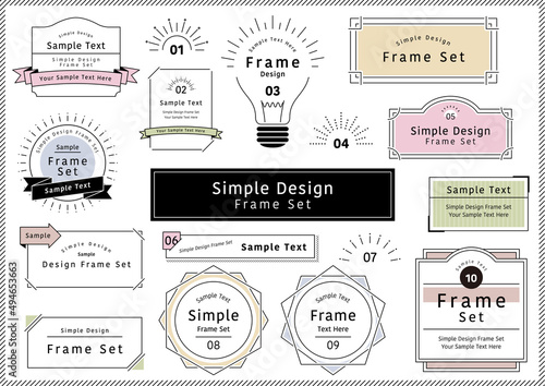 Simple Design Frame Set