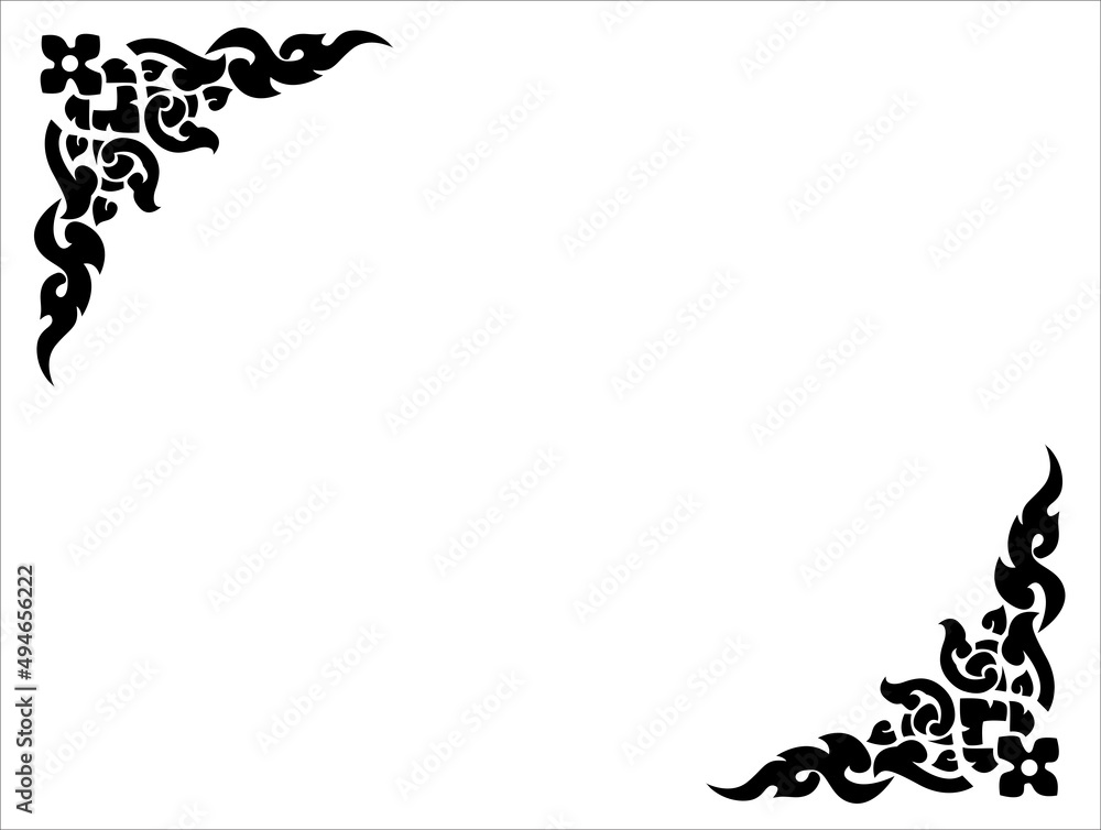 Thai graphic painting, Thai style, Thai art Thai graphic painting, Thai style, Thai art