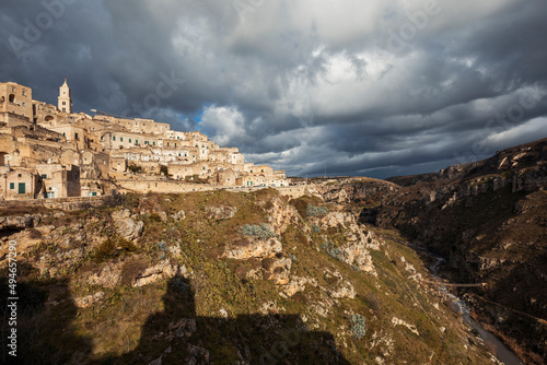panorama over the city of matera