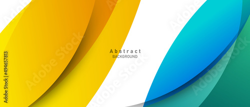 Abstract Modern Design Geometric Background With Gradient Color Vector Illustration