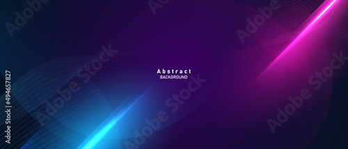 Abstract Modern Design Geometric Background With Gradient Color Vector Illustration