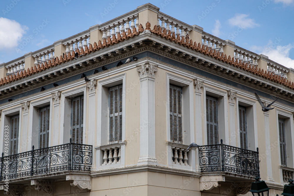 Obraz premium facade of a traditional european building
