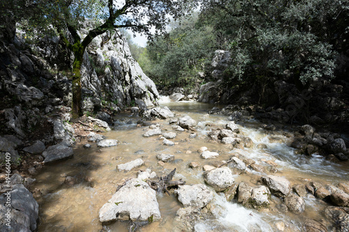 Rio con puene romano photo