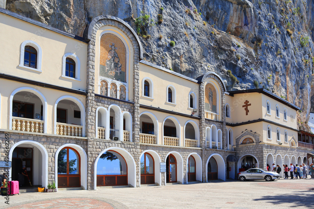 Famous Ostrog Monastery in Montenegro 