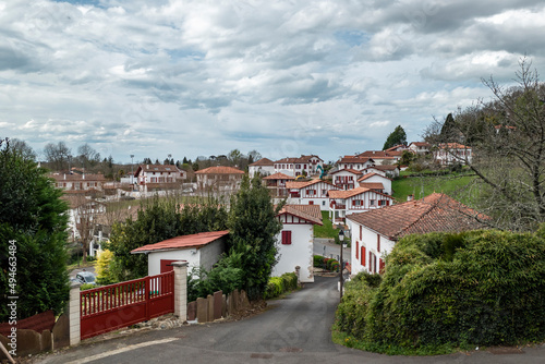 vista parcial sobre a cidade de Villefranque no País Basco photo