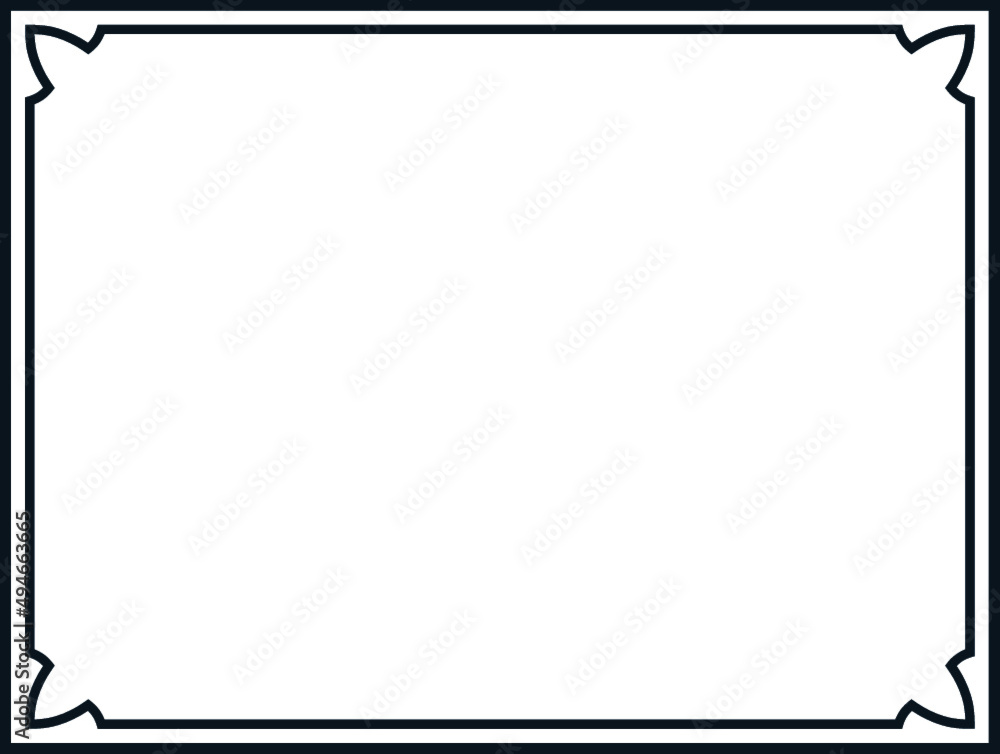 Border frame. Vector frame isolated on white background Border frame. Vector frame isolated on white background