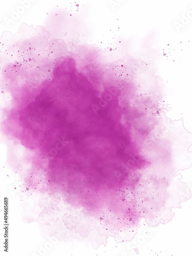 Pink Dust Explosion Isolated on White Background. Colored powder explosion isolated on white background. splash brush color pink on paper.