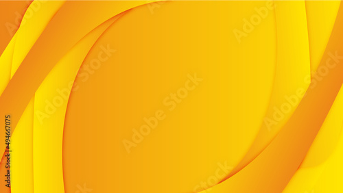 Vector Illustration Modern 3D Yellow Abstract Design Geometric Paper Style Background. Yellow Polygonal Low Pattern. Geometric Pattern.
