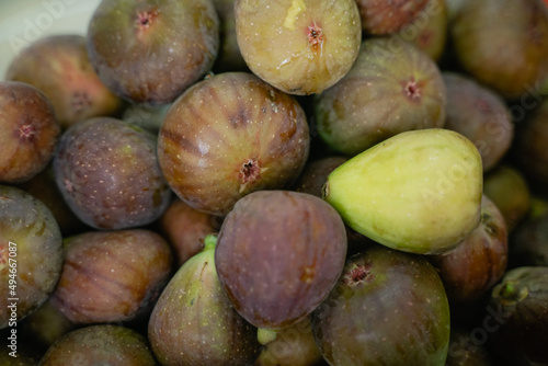 ripe figs closeup