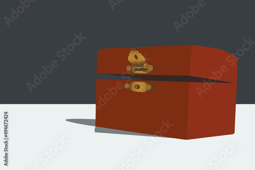 Isolated brown Box 