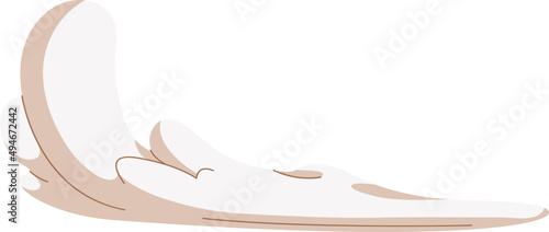 Smoke Dust or Air Flow Cartoon Illustration