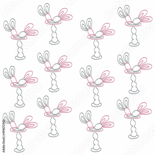 easter easter pattern  easter print spring holidays easter eggs egg symbol of rebirth symbol of life easter basket easter bunny easter bunny ears easter wreath with eggs