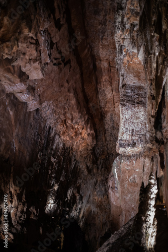 cave interior in leon  spain
