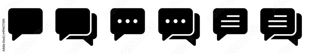 Text Message Icon Images, Vector Illustration