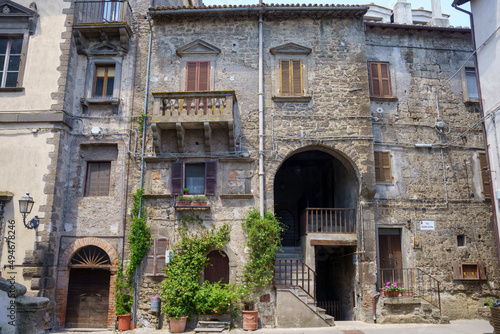 Bomarzo  medieval village in Viterbo province