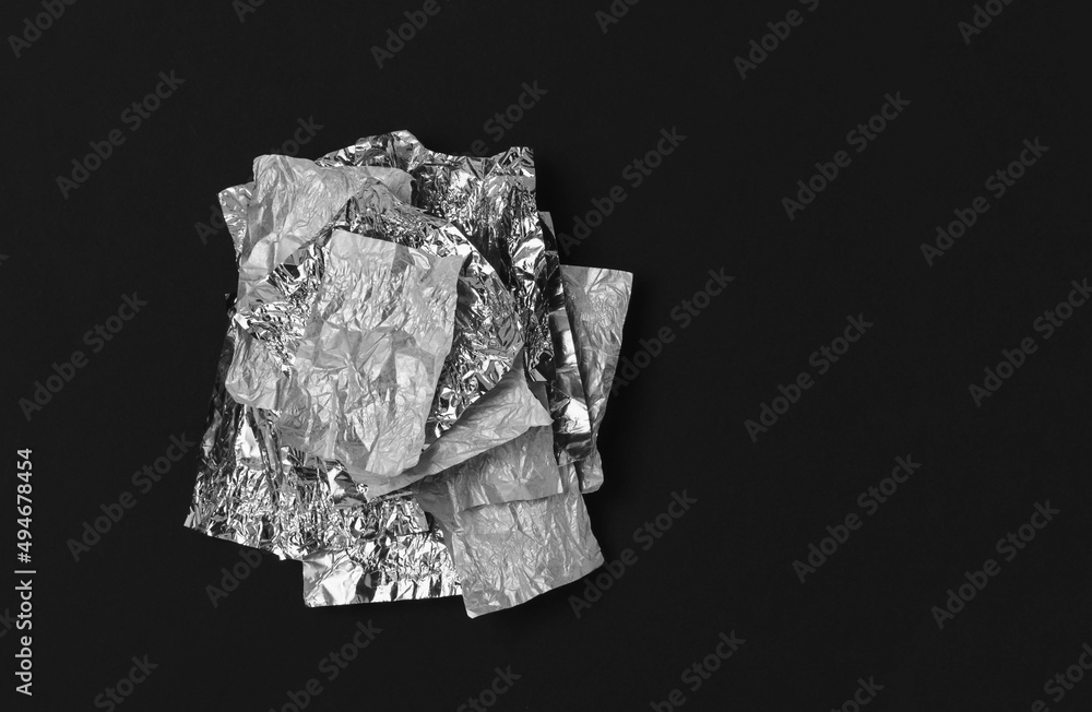 Candy wrappers with the reverse side Candy wrappers with the reverse side