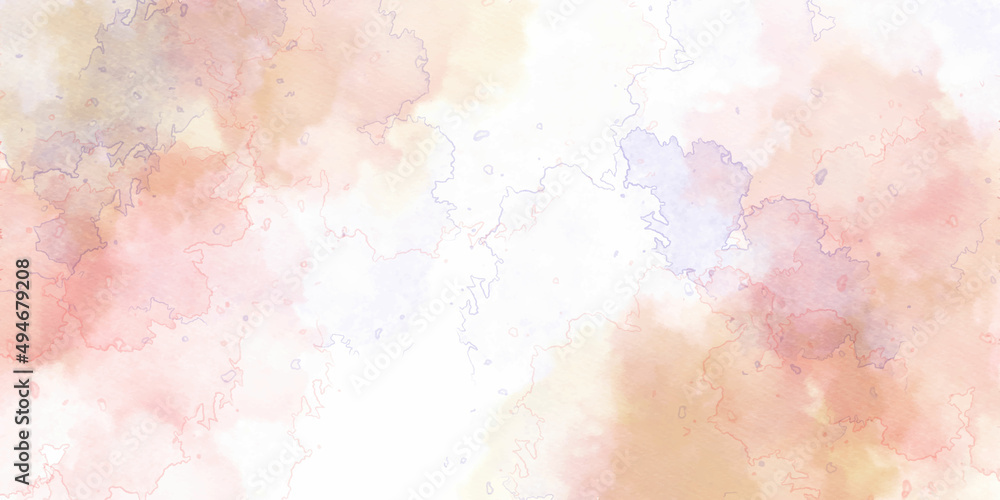 abstract watercolor hand painted background watercolor and design watercolor picture painting illustration background. Pale grunge red, pink and yellow shades grunge watercolor background
