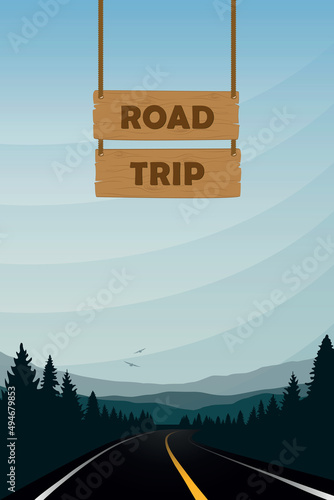 road trip highway in the mountains adventure landscape