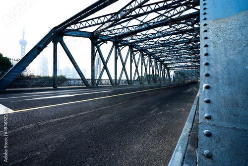 Fototapeta Naklejka Na Ścianę i Meble -  The famous road bridge in Shanghai - Wai Bai Du Bridge