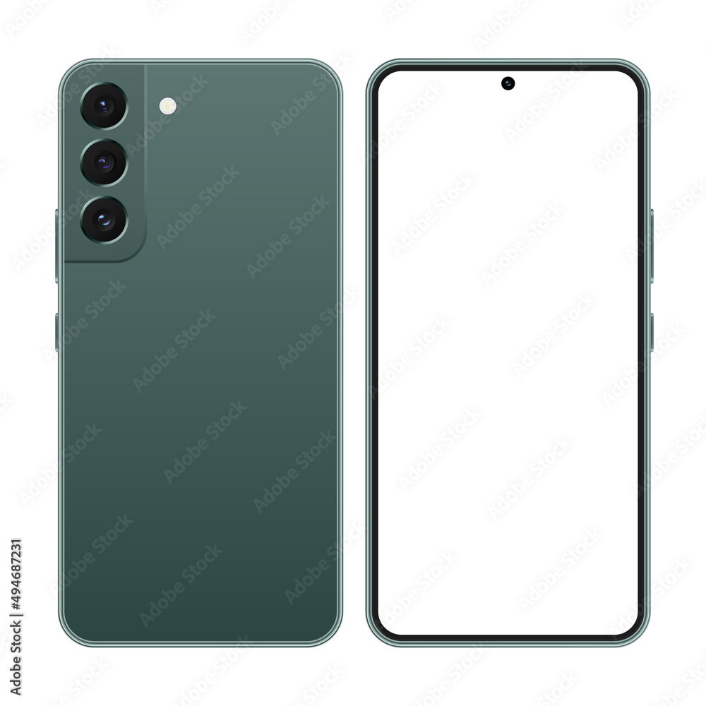 Mobile phone with front and back design. Mobile phone with front and back design.