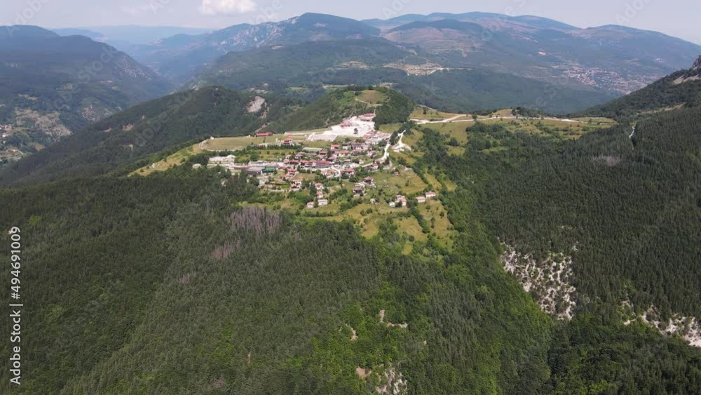 Aerial view of Rhodope Mountains near Belintash, Bulgaria Aerial view of Rhodope Mountains near Belintash, Bulgaria